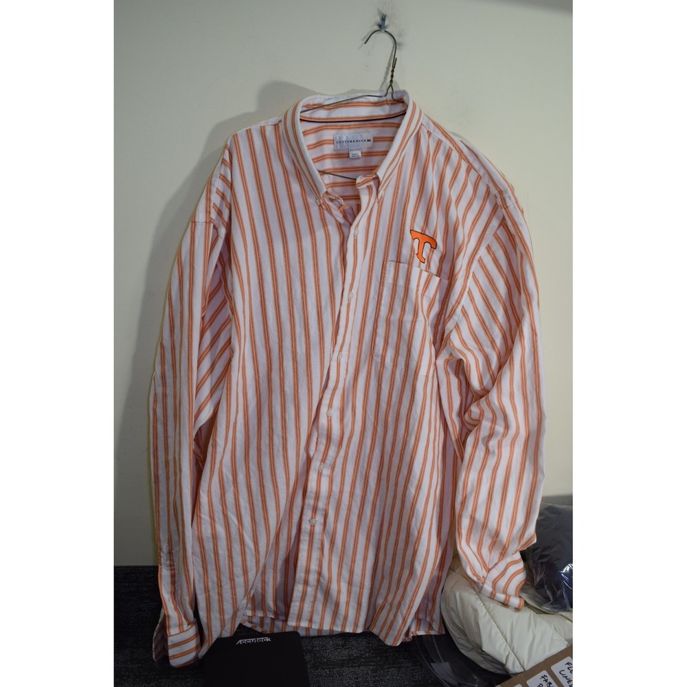 University of Tennessee Button Down Stripe Dress Shirt MENS 3XL Lighterweight